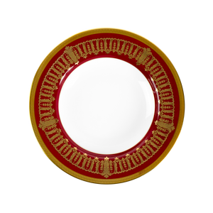 Set of 2 Rim Soup Plates Saint Honoré cherry gold