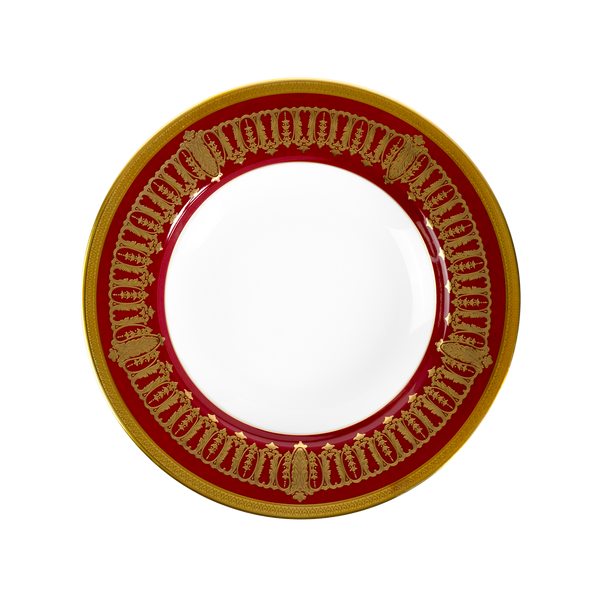 Set of 2 Rim Soup Plates Saint Honoré cherry gold