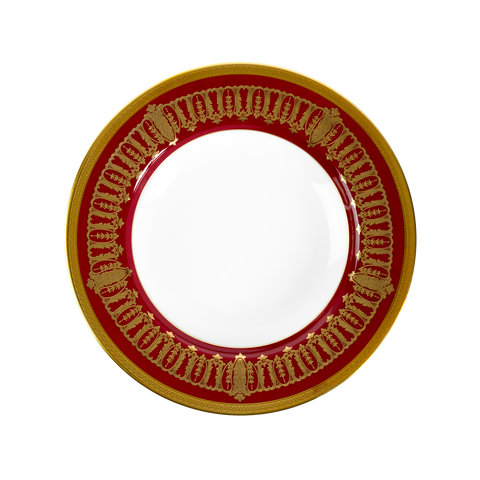 Set of 2 Rim Soup Plates Saint Honoré black platinum