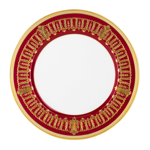 Set of 2 Large Dinner Plates Saint Honoré cherry gold