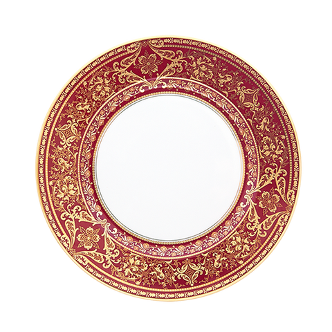 Set of 2 Dessert Plates Matignon cherry gold