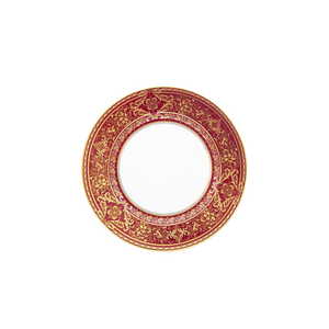 Set of 2 Bread and Butter Plates Matignon cherry gold