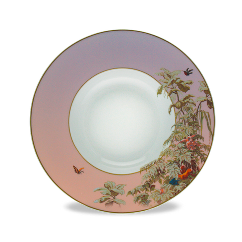 Set of 2 Rim Soup Plates Le Brésil -La Manufacture Zuber