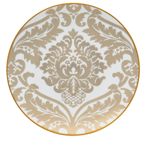 Set of 1 Underplate Damassé white - Ritz Paris