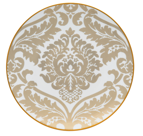 Set of 1 Underplate Damassé white - Ritz Paris