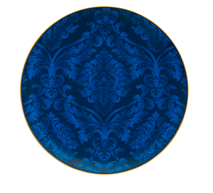 Set of 1 Underplate Damassé blue - Ritz Paris