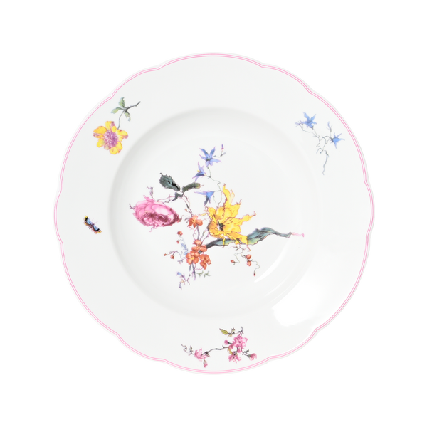 Fleurs d'Auteuil Rim Soup Plate