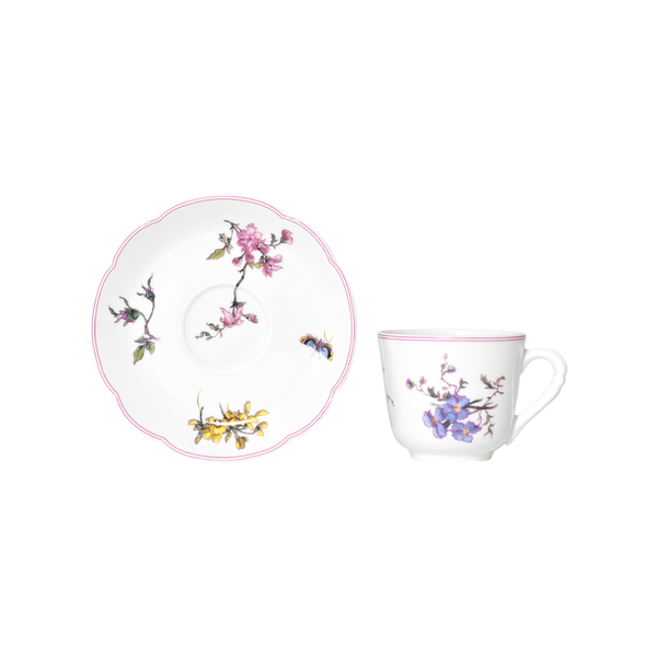 Fleurs d'Auteuil Coffee Cup And Saucer