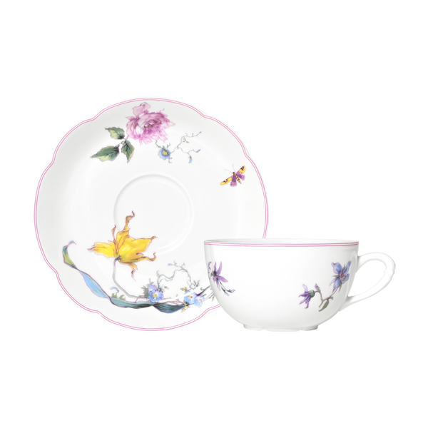 Fleurs d'Auteuil Teacup and Saucer