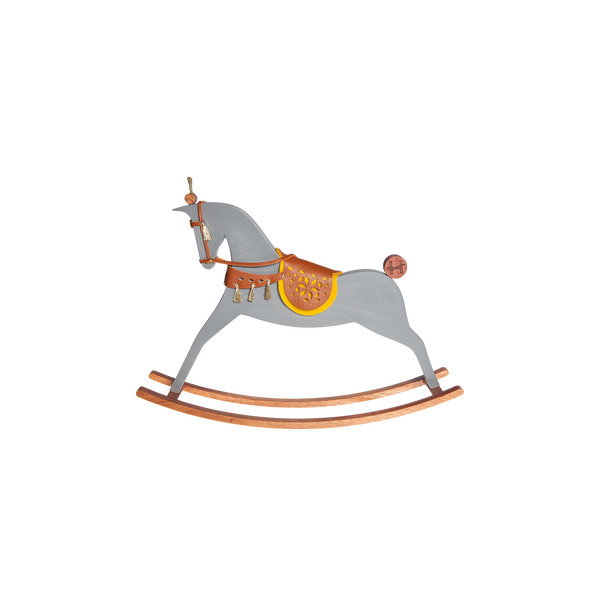 Set of 1 Rocking Horse Swing gray Nickel Haviland