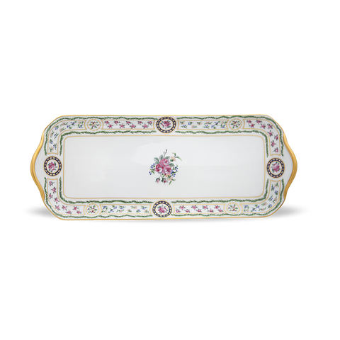 Set of 1 Oblong Cake Platter Louveciennes