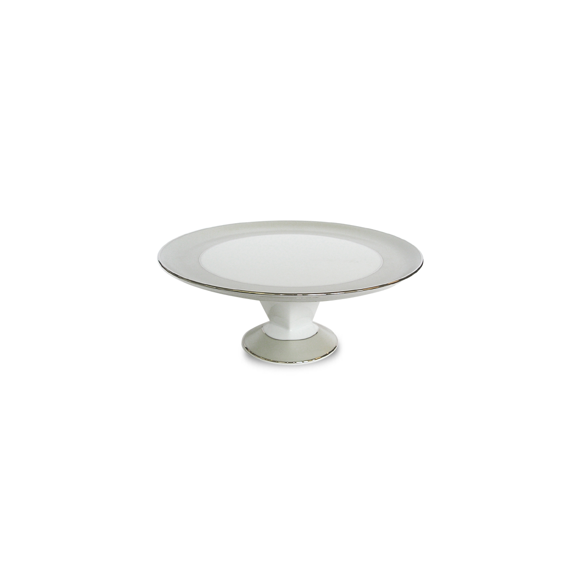 Set of 1 Footed Cake Platter Clair De Lune Uni