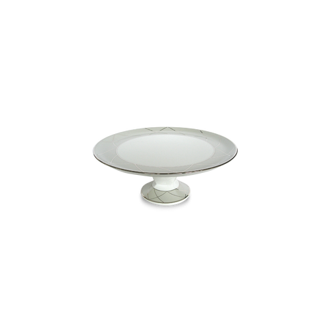 Set of 1 Footed Cake Platter Clair De Lune Arcades