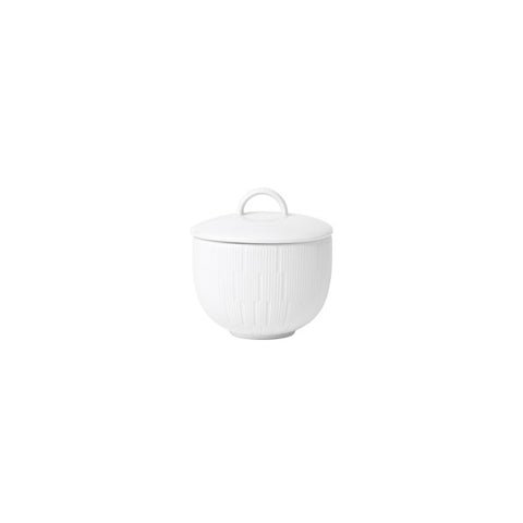 Infini white sugar bowl