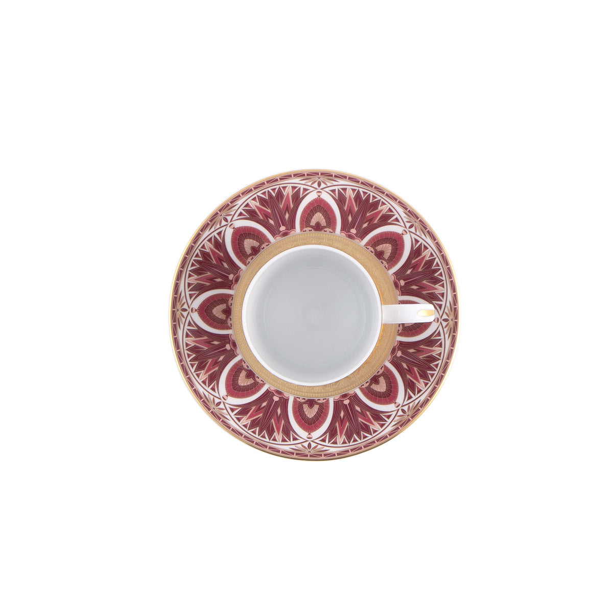 Rêves du Nil pourpre gold coffee cup and saucer - Thumbnail 3