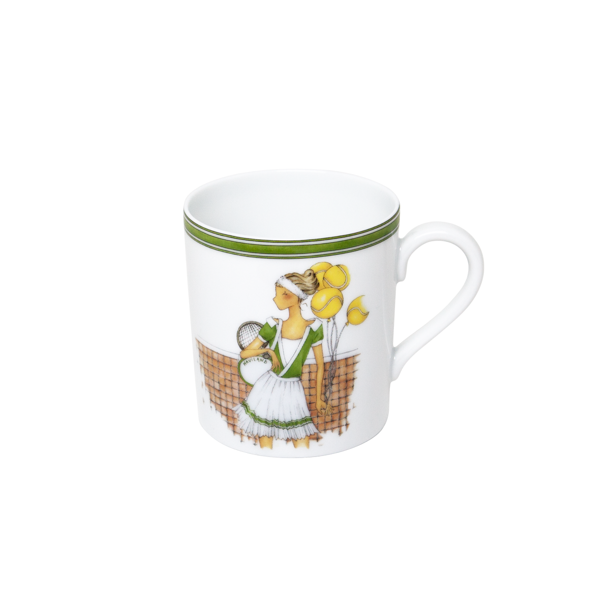 Set of 1 Mug Tennis - Les Week-ends de Mademoiselle by Véronique Lataste