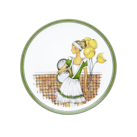 Set of 2 Dessert Plates LES WEEKENDS DE MLLE TENNIS