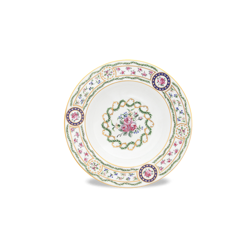 Set of 2 Rim Soup Plates Louveciennes