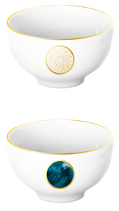 Set of 2 Curry Bowls Océan Bleu