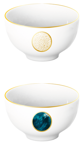 Set of 2 Curry Bowls - Océan Bleu