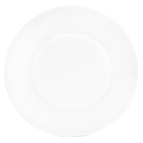 La Rosée White Large Dinner Plate