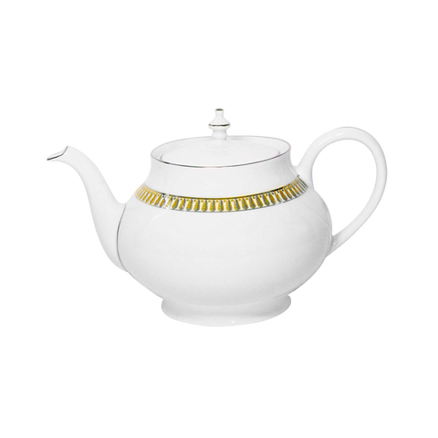 Plumes Round Teapot