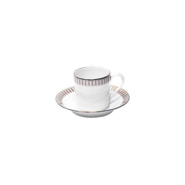 Plumes Coffee Cup And Saucer
