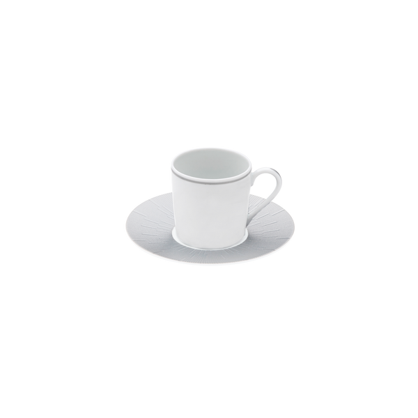 Infini Grey Coffee Cup And Saucer