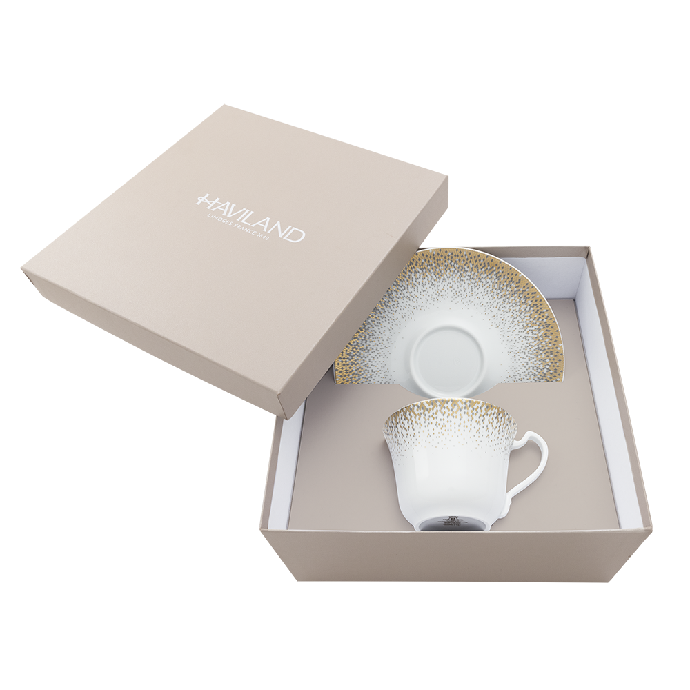 Souffle d'or XL Cappuccino Cup & Saucer