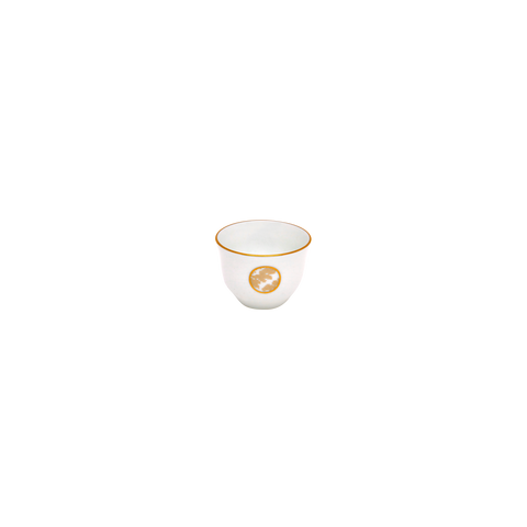 Oriental Coffee Cup Damassé white - Ritz Paris