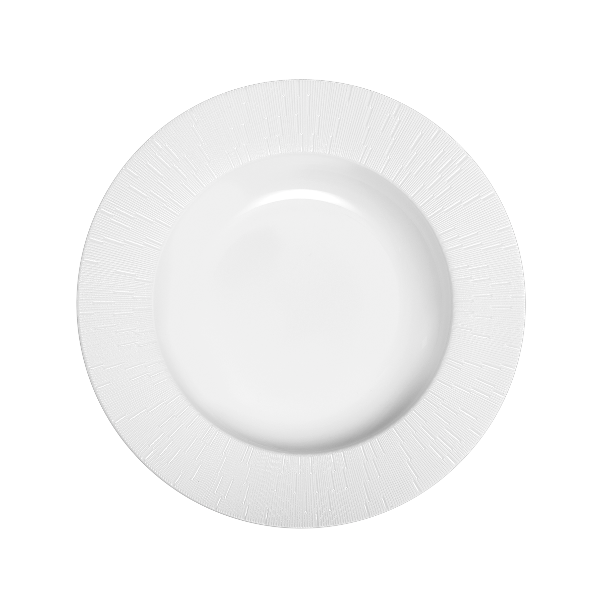 Infini White Rim Soup Plate