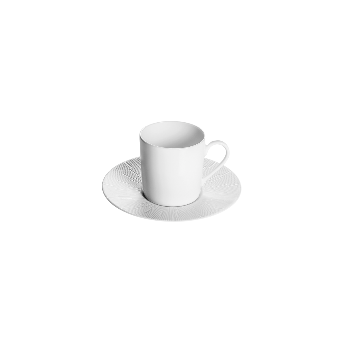 Infini White Coffee Cup And Saucer