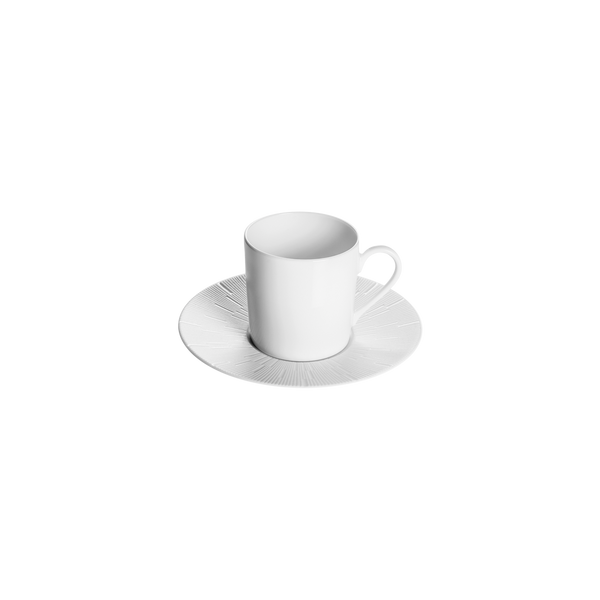 Infini White Set Of 4 Coffee Cups Saucers