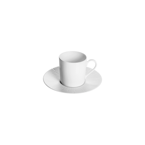 Infini White Coffee Cup And Saucer