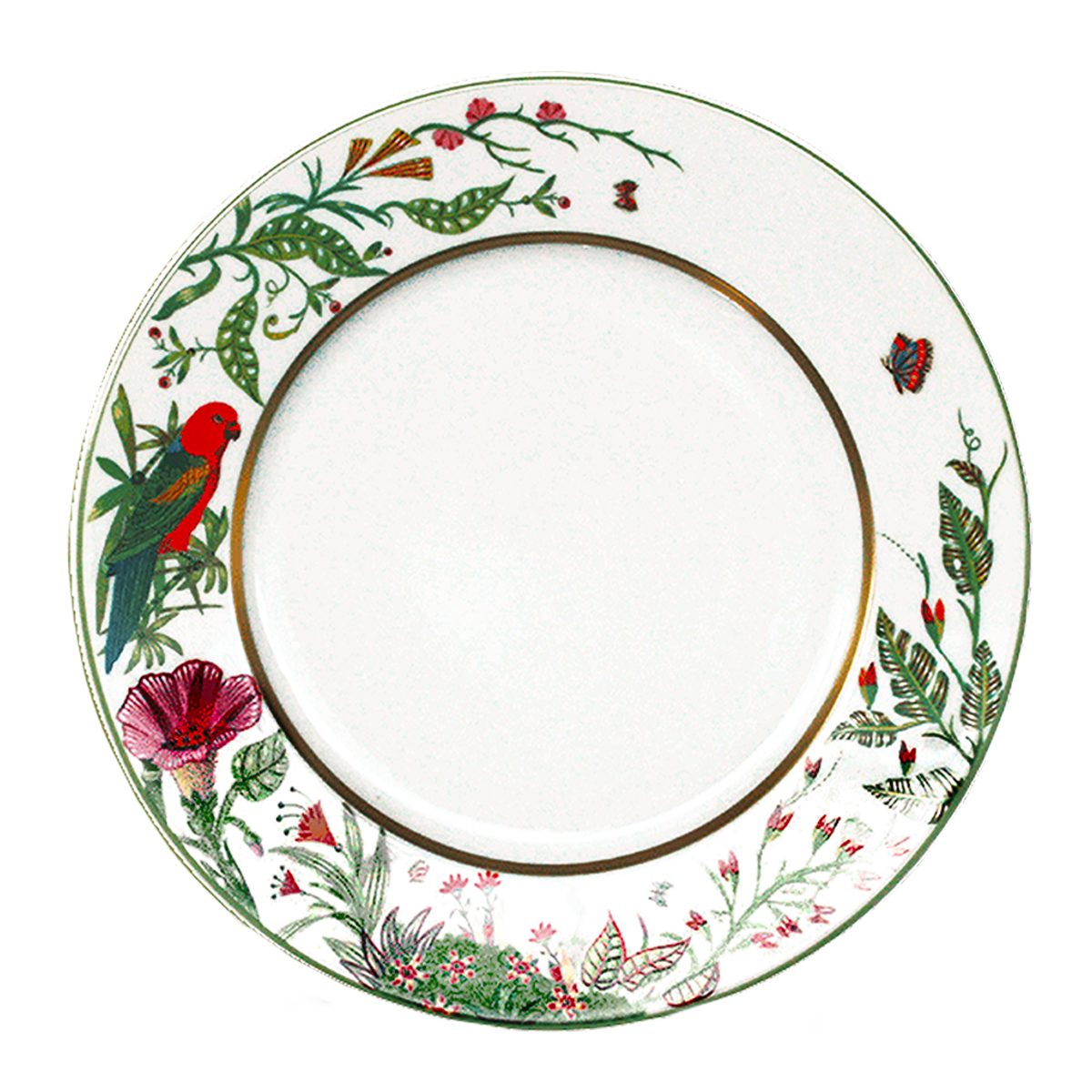 Alain Thomas Red Parrot Large Dinner Plate