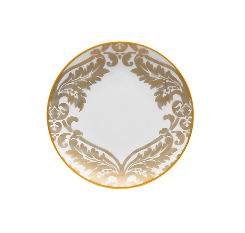 Damassé Gold Dessert Plate