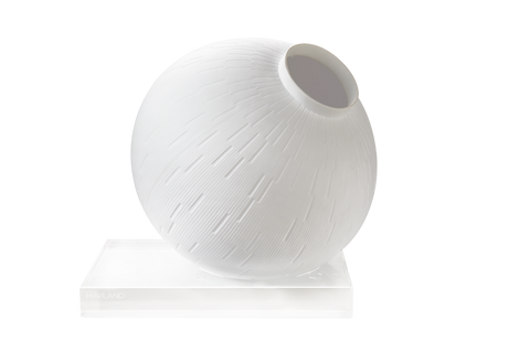 Infini Sphere Vase Optical Glass Base