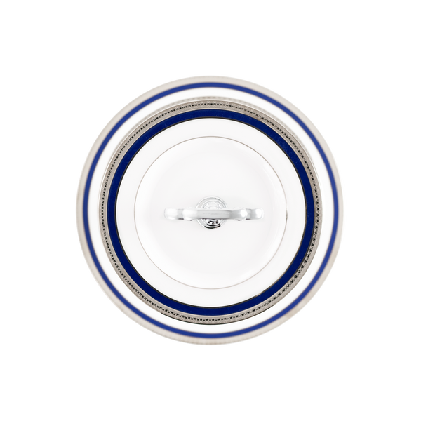 3 Tier cake plate - Blue Platinum Symphonie