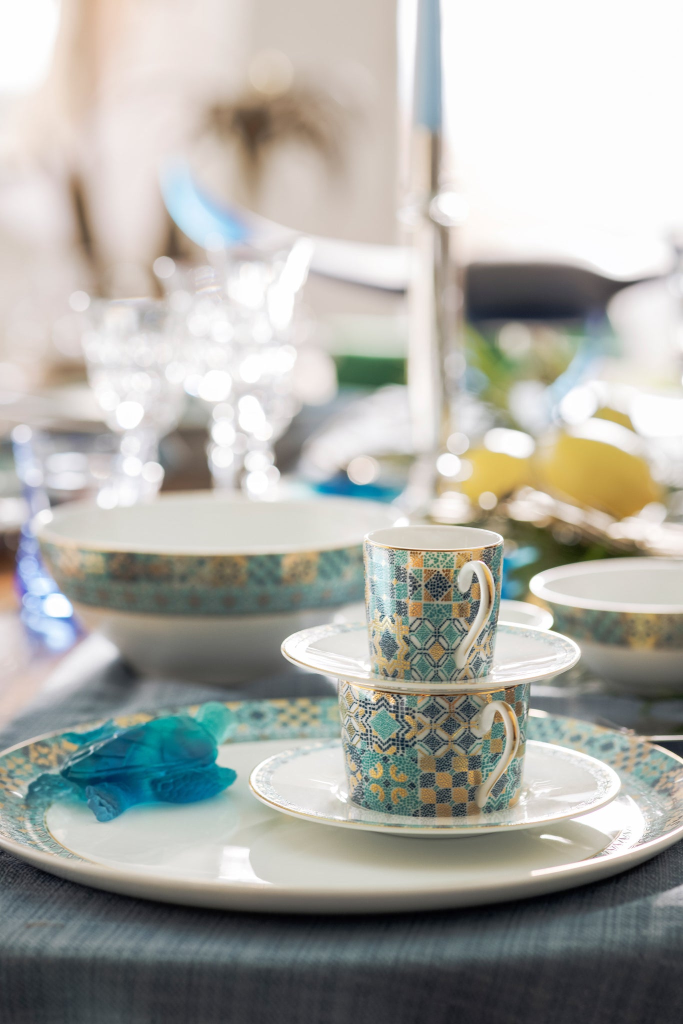 Portofino teacup and saucer - Thumbnail 4