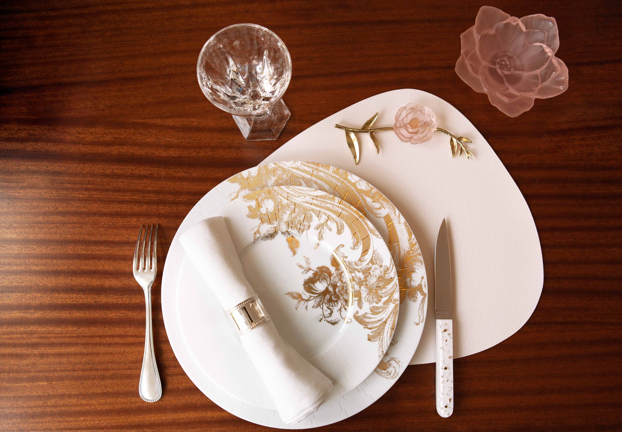 Stanislas gold dinner plate – Haviland USA